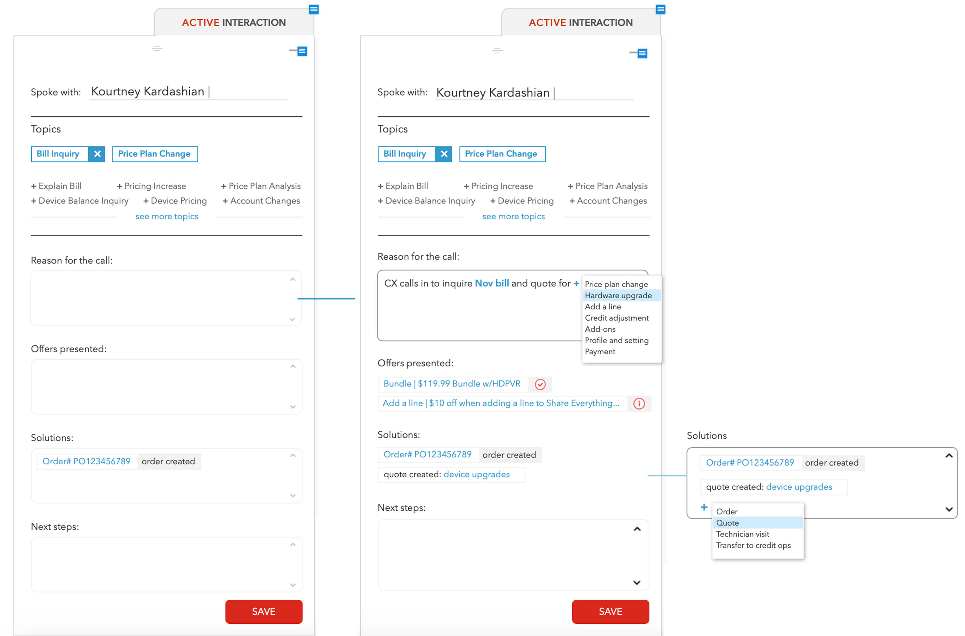 Interaction Creation